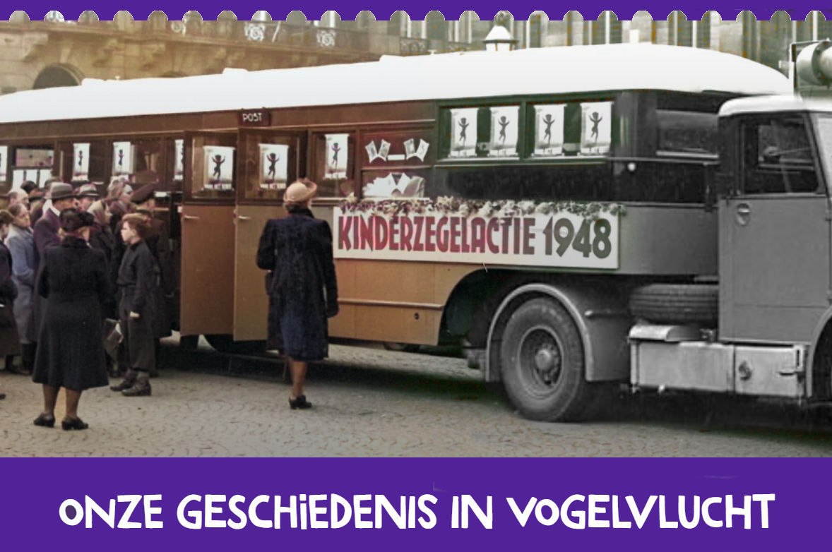 Alle Kinderpostzegels op een rij